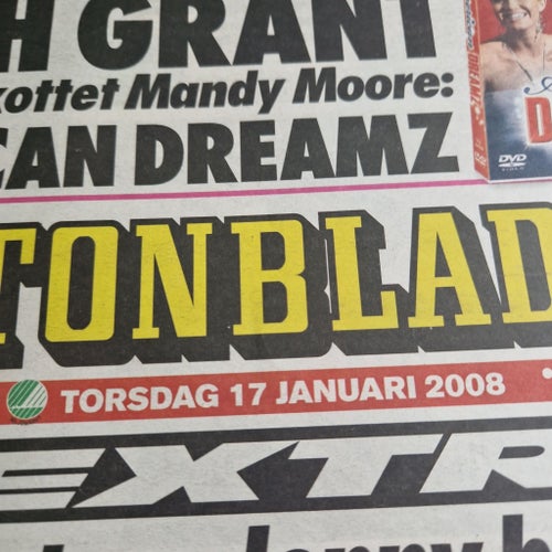 Aftonbladet tidning från 2008