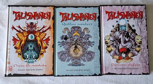 Talismanen: Chang-Os månkaka, Quillas amulett, Parvatis elefant av Allan Frewin