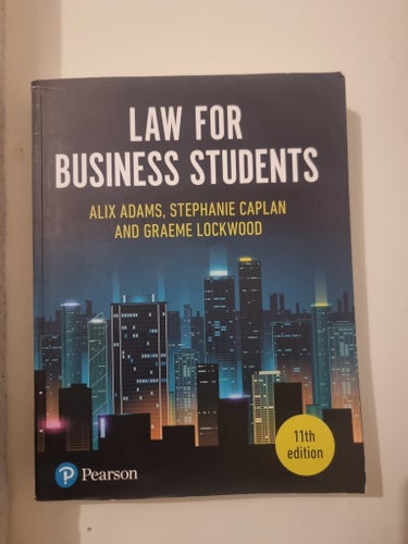 Law for Business Students, 11th edition