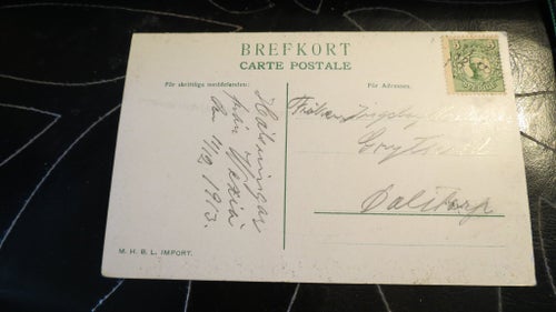 Gammalt Vykort Ekenäs Broaryd Gislaved Kommun Småland postgånget Dalstorp 1913