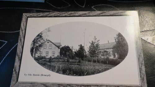 Gammalt Vykort Ekenäs Broaryd Gislaved Kommun Småland postgånget Dalstorp 1913