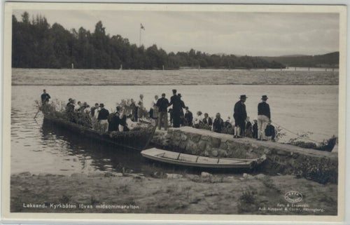Leksand Lövning av kyrkbåten (Förlag: Anna Jacobsons bokhandel, Leksand)