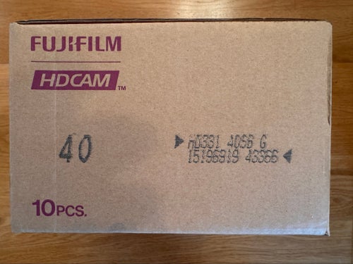 Fujifilm HD331 (HDCAM) – 10 st oöppnade videokassetter (profesionell videotape)