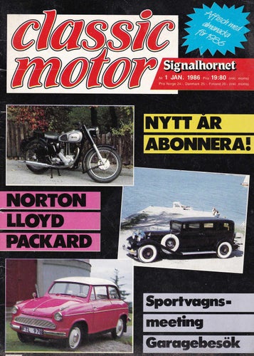 Classic 1986-1 Lloyd.Scania-Vabis.Packard.Norton.Pengsjö