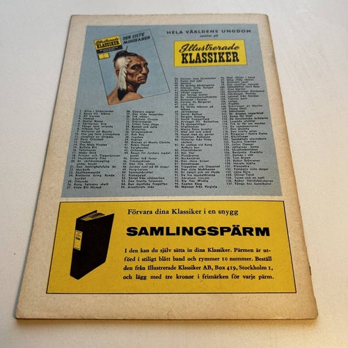 Illustrerade Klassiker nr 139, 1a upplaga, bra skick! VG+