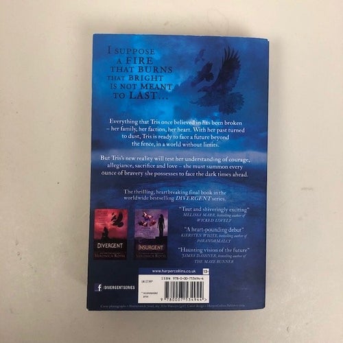 ALLEGIANT Veronica Roth, NY Times Bestseller, 2012