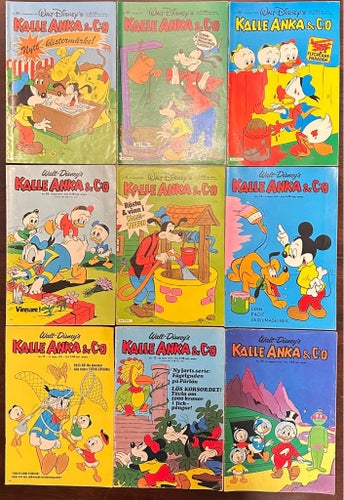 Kalle Anka & C:o, Walt Disney's, 1970-81, 9 st.