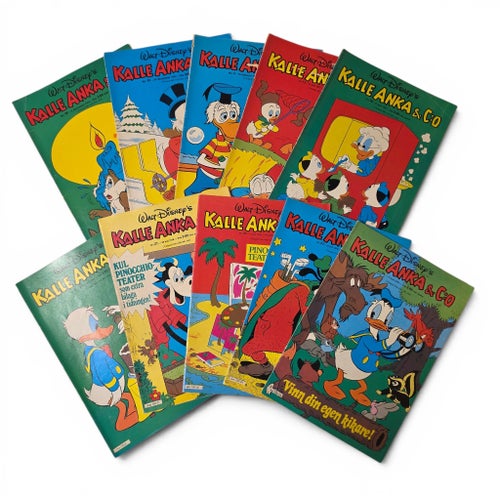 Kalle Anka & Co Serietidningar - 20 st 1976-1977