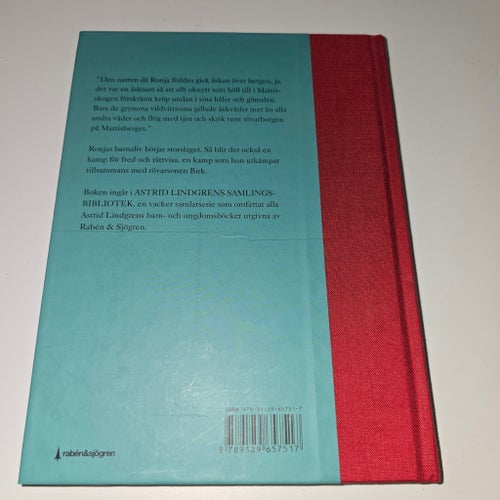 Ronja Rövardotter av Astrid Lindgren