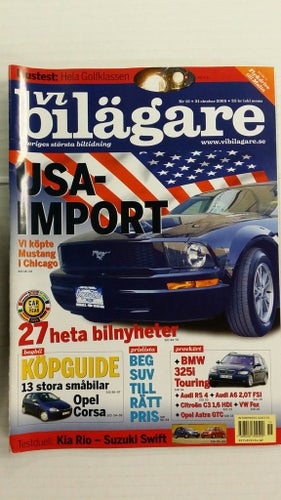 Vi bilägare nr 15 2005: Suzuki Swift, Kia Rio, Audi RS4, Opel Astra GTC