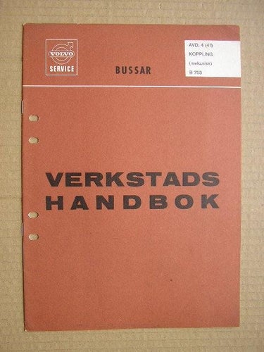 VOLVO Verkstadshandbok Buss B755 Koppling (mekanisk)