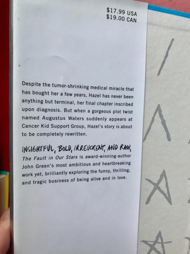 THE FAULT IN OUR STARS John Green 2012