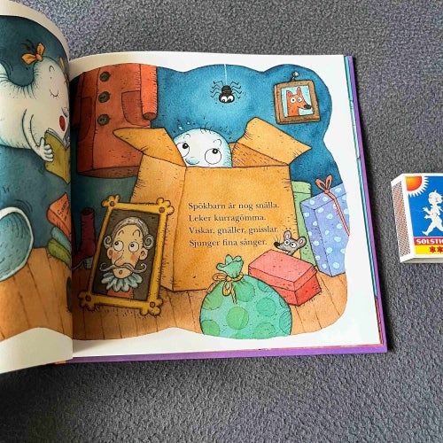 Ingrid och Ivar letar spöken - barnbok bilderbok berättelse bok böcker