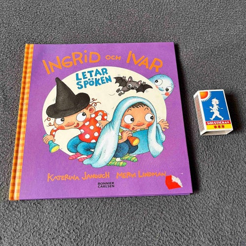 Ingrid och Ivar letar spöken - barnbok bilderbok berättelse bok böcker