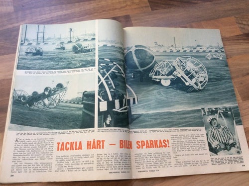 Teknikens värld nr 5 1951 tryckkonst med kamera,Triumph,Bilracing ,råttlort