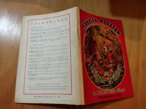 Svarta Klyftan Pojkboken 1952 av Martin Nylund. Very Fine