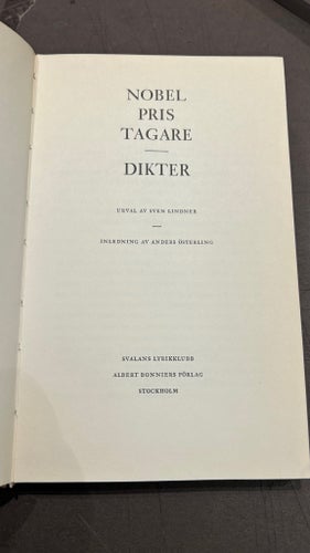 Nobelpristagare Dikter