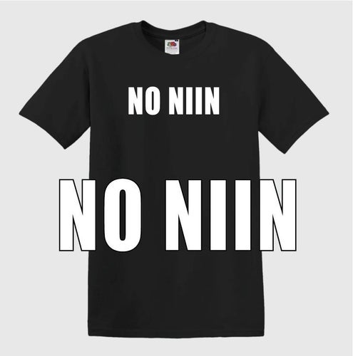 No Niin svart t-shirt, storlek: Smal (unisex)