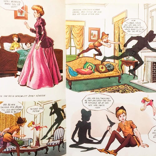 Peter Pan i serieform. BOK. 70-tal. SEMIC. Mycket fint skick.
