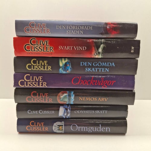Clive Cussler x7 Böcker med Hårdpärm - Bokpaket - Se bilder för titlar