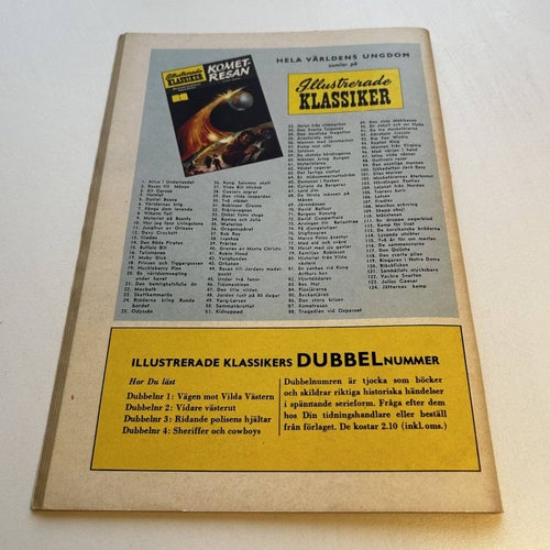 Illustrerade Klassiker nr 124, 1a upplaga, bra skick! VG