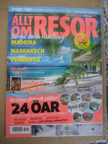 Allt om Resor Nr:11-2018 (Äventyrssemester på Mdeira, Marknader & innergårdar