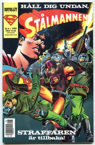 Superman / Stålmannen 1990 nr 6 Art by Ordway and Janke