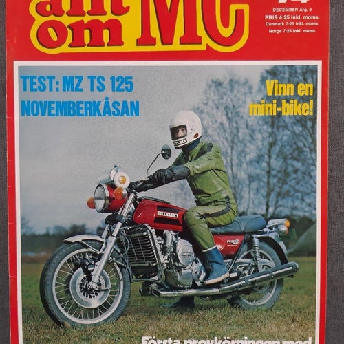 Allt om MC nr 12 1974: MZ TS 125, Suzuki RE5 Wankel