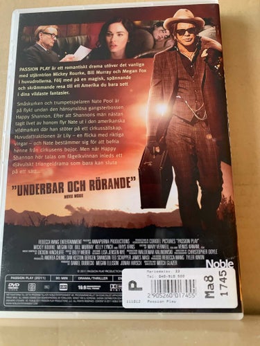 Passion play, Ex-rental, Dvd