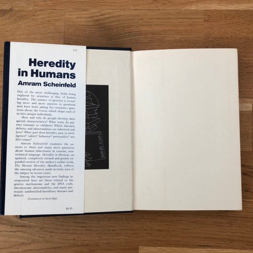 Heredity in Humans av Amram Scheinfeld. Tryckt 1972