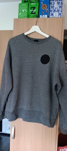 H&M grå sweatshirt, storlek M