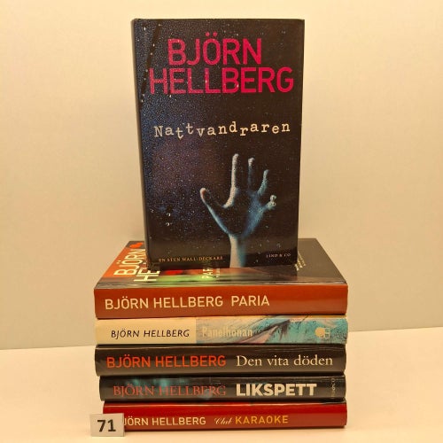 Björn Hellberg x6 Böcker i Hårdpärm - Bokpaket - Se bilder för titlar