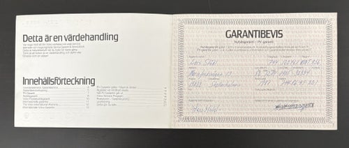 VOLVO - Garanti & Servicebok -