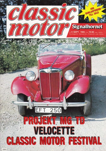 Classic 1985-9 MG TD 1950..Velocette Mc Historia..Umeå