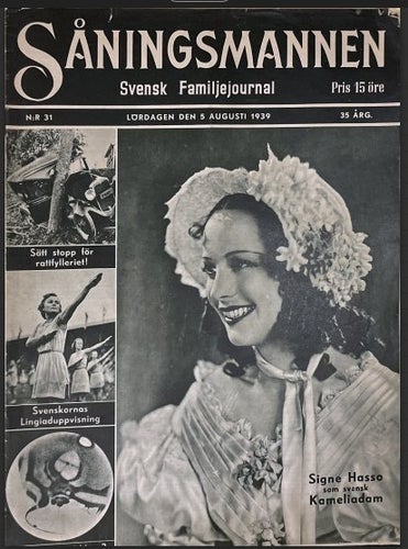 Såningsmannen 31 1939 Rattfylleri, Gottfrid Modig, Signe Hasso, Johan Samén