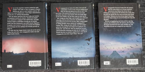 Sebastian Rook / Vampyrguden 1-3 (komplett) / Kartonnage / Fint skick