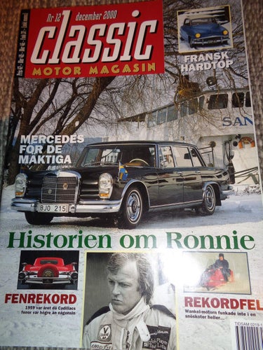 Classic Motor nr12 2000 Ronnie Peterson, Simca Aronde Grand, Standard Vanguard