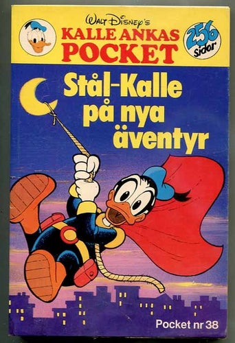 Kalle Anka pocket No.38 Stål-Kalle på nya äve 1981 Hemmets J