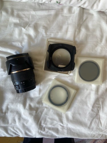 Tamron AF 28-75mm objektiv med filter