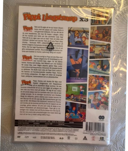 Pippi Långstrump X3 DVD ny inplastad