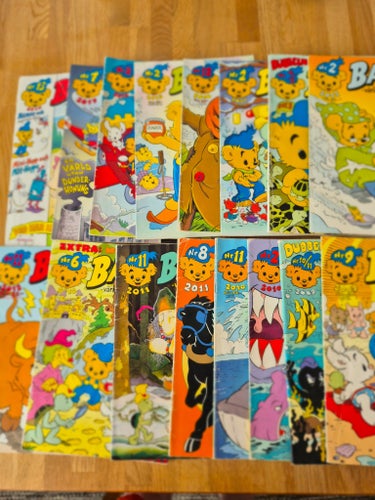 Bamse 16 st från 2009-2017.