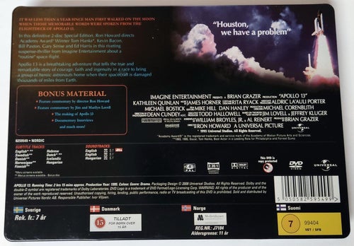 Apollo 13 - Steelcase (1995) - DVD Region 2