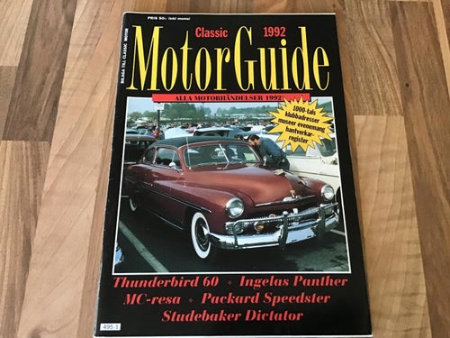 MOTOR GUIDE 1992 THUNDERBIRD 60,INGELAS PANTHER,STUDEBAKER,PACKARD SPEEDSTER