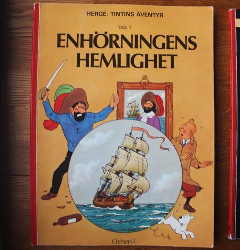TINTIN Enhörningens hemlighet 1973 1:a UPP