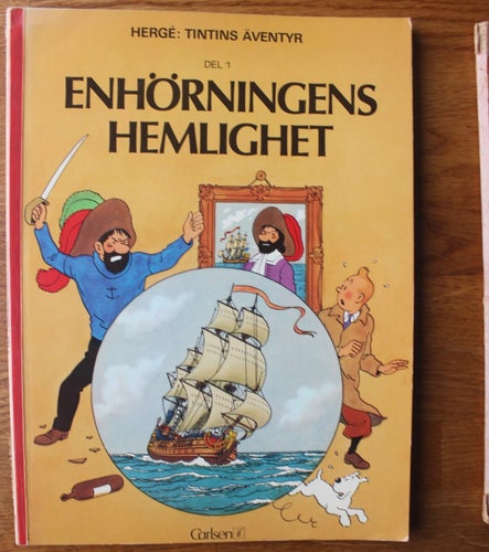 TINTIN Enhörningens hemlighet 1973 1:a UPP