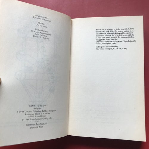 FOUCAULTS PENDEL Umberto Eco 2005