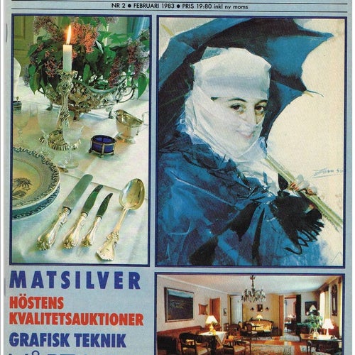 Nya ANTIK & AUKTION 1983 Nr 1-12 - komplett årgång 11 tidningqr