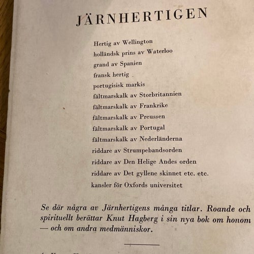 Järnhertigen - Knut Hagberg - 1944
