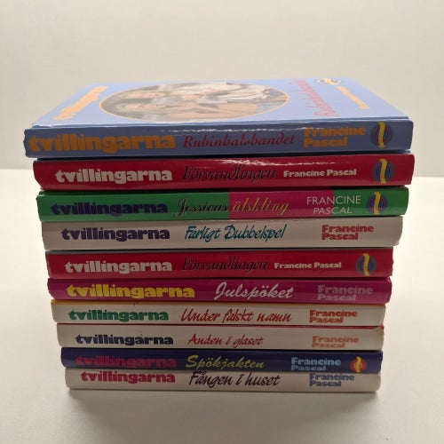 Tvillingarna x10 Ungdomsböcker - Bokpaket - Se bilder för titlar