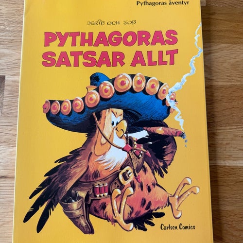 Pythagoras satsar allt av Derib och Job, 1981